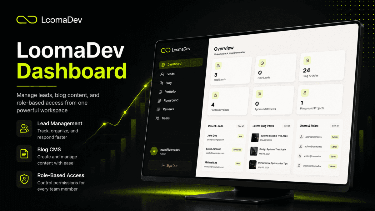 Admin Dashboard demo preview