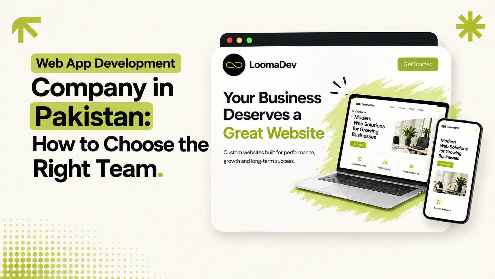 Illustration for choosing the right web app development company and team in Pakistan
